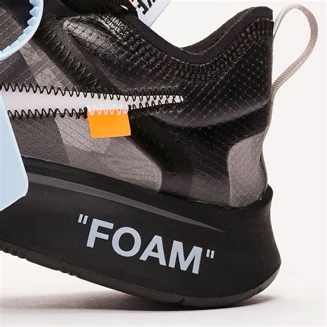 nike zoom fly off white fake|nike off white foam black.